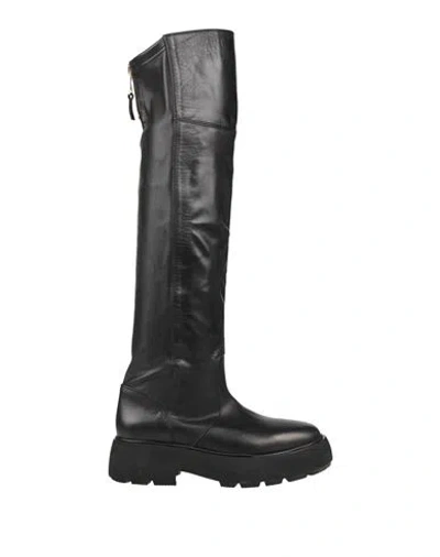 Strategia Woman Boot Black Size 11 Leather