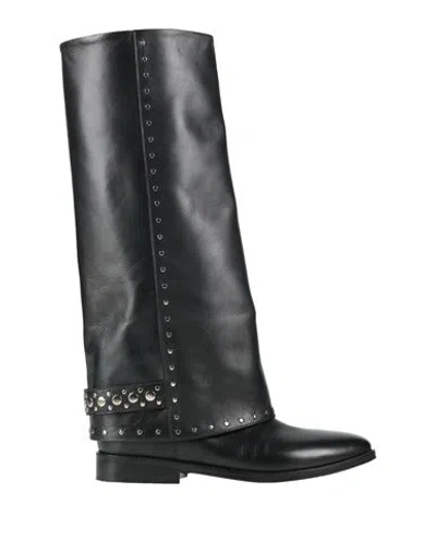 Strategia Woman Boot Black Size 6 Leather