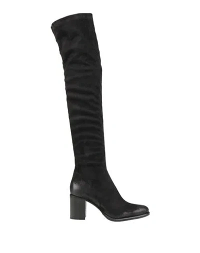 Strategia Woman Boot Black Size 8 Leather