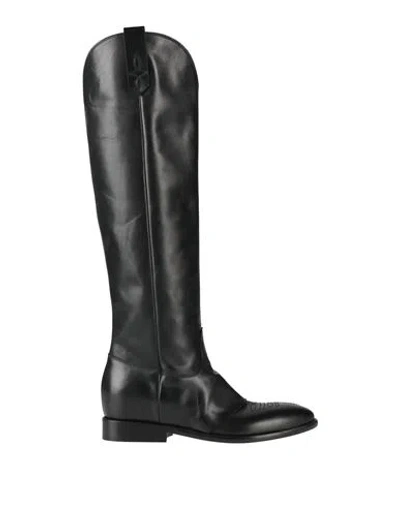 Strategia Woman Boot Black Size 8 Leather