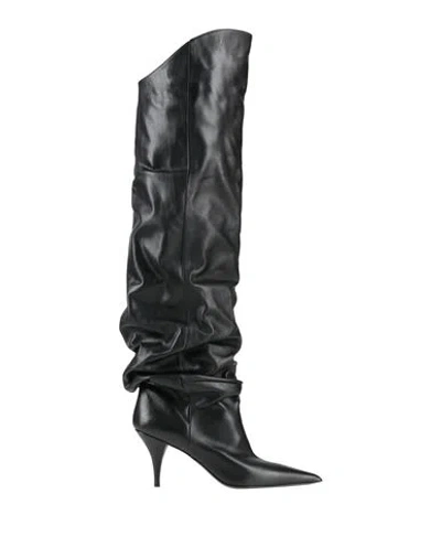 Strategia Woman Boot Black Size 8.5 Leather