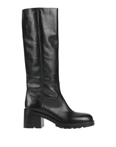 Strategia Woman Boot Black Size 9 Leather