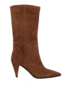 Strategia Woman Boot Brown Size 7 Leather In Brown