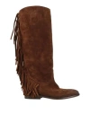Strategia Woman Boot Brown Size 8 Leather