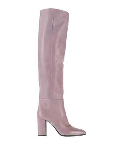 Strategia Woman Boot Lilac Size 6 Leather In Purple