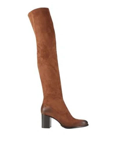 Strategia Woman Boot Tan Size 7 Leather In Brown