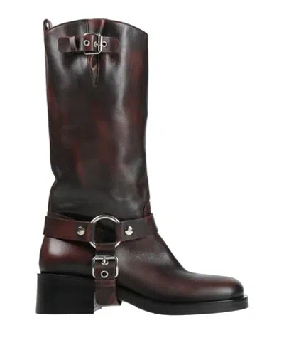 Strategia Woman Boot Tan Size 9 Leather In Brown