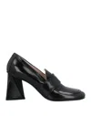 Strategia Woman Loafers Black Size 8 Soft Leather In Black