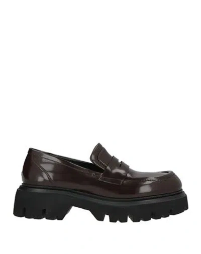Strategia Woman Loafers Brown Size 11 Textile Fibers