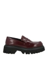 Strategia Woman Loafers Burgundy Size 10 Textile Fibers
