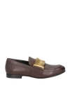 Strategia Woman Loafers Dark Brown Size 8 Leather