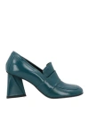 Strategia Woman Loafers Deep Jade Size 8 Leather In Green