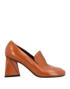 Strategia Woman Loafers Tan Size 7 Leather In Brown