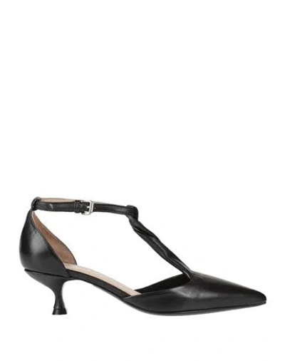 Strategia Woman Pumps Black Size 7 Soft Leather