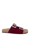 Strategia Woman Sandals Garnet Size 8 Textile Fibers In Red