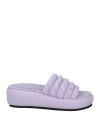 Strategia Woman Sandals Lilac Size 8 Textile Fibers In Purple