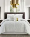 Stratford Park Allen 7-piece Comforter Set, Queen In White