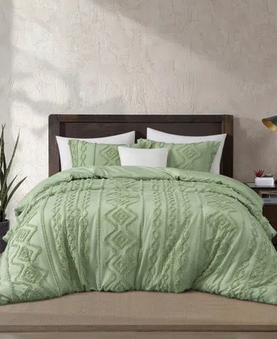 Stratford Park Aluma Geometric 3-pc. Comforter Set, Full In Green