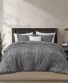 Stratford Park Aluma Geometric 3-pc. Comforter Set, King In Gray