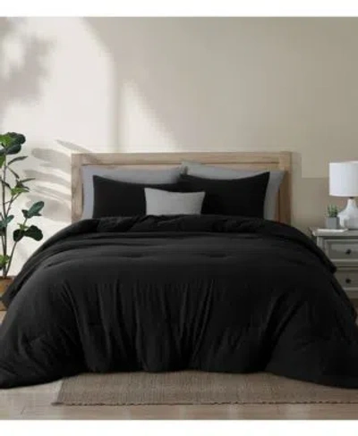Stratford Park Anaya Solid 3 Pc. Comforter Sets In Black