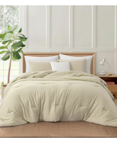 Stratford Park Anaya Solid 3-pc. Comforter Set, King In Neutral