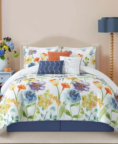 Stratford Park Anayel Floral 7-piece Comforter Set, Queen In Multi