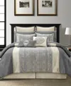 Stratford Park Arabesque 12-pc. Comforter Set, California King In Grey