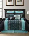 Stratford Park Arabesque 12-pc. Comforter Set, Queen In Aqua