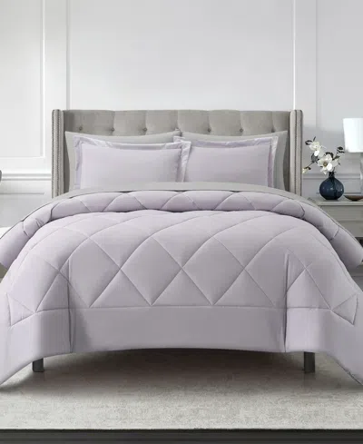 Stratford Park Arelia Geometric 5-pc. Comforter Set, Twin In Purple
