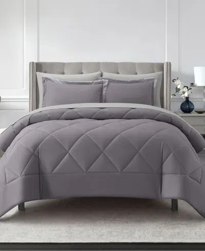 Stratford Park Arelia Geometric 7-pc. Comforter Set, Full In Purple