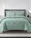 Stratford Park Arelia Geometric 7-pc. Comforter Set, King In Green