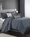 Stratford Park Arven Textured Comforter Sets In Grey