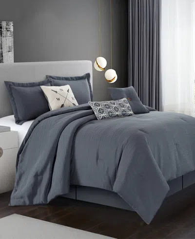 Stratford Park Arven Textured Comforter Sets In Grey
