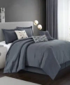 Stratford Park Arven Textured Comforter Sets In Grey
