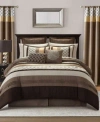 Stratford Park Avalon Geometric Comforter Sets In Brown
