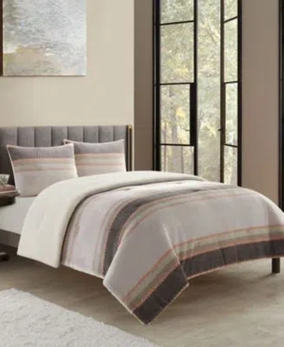 Stratford Park Briar Sherpa Sherpa Comforter Sets In Grey