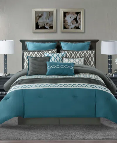 Stratford Park Caval 10-piece Comforter Set, King In Green