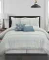 Stratford Park Clarion 7-piece Comforter Set, Queen In Azure