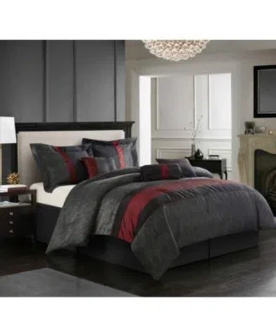 Stratford Park Corell Black 7 Pc. Comforter Sets In Brown