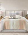 Stratford Park Cosette Stripe Comforter Sets In Grey