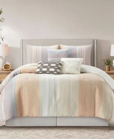 Stratford Park Cosette Stripe Comforter Sets In Grey
