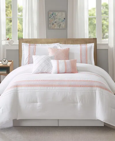 Stratford Park Durango Stripes 7-pc. Comforter Set, California King In Pink