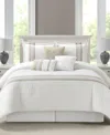 Stratford Park Durango Stripes 7-pc. Comforter Set, Queen In White