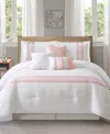 Stratford Park Durango Stripes 7-pc. Comforter Set, King In Pink