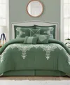 Stratford Park Fannie 7-piece Comforter Set, King In Green