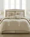 Stratford Park Fannie 7-piece Comforter Set, Queen In Brown