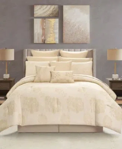 Stratford Park Feruza Floral Comforter Sets In Gold