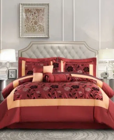 Stratford Park Furia Floral Comforter Sets In Wine Gold