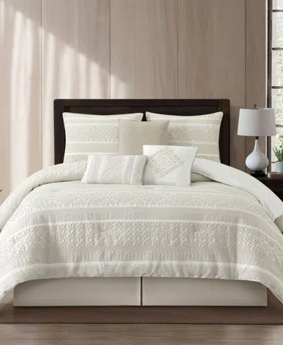 Stratford Park Illusa Floral 7-pc. Comforter Set, California King In Neutral