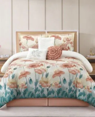 Stratford Park Jade Floral Comforter Sets In Multi